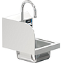 COMAL 9 x 9 x 5 HANDSINK SPACE SAVER WITH WALL FAUCET END SPLASH LEFT