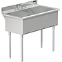 UTILITY SINK 2 COMP 21 X 18  