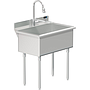 UTILITY SINK 30 X 18 W / PULL DOWN SPRAYER