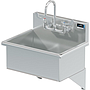 BLANCO 22 X 16 SCRUB UP SINK WALL W / WRIST BLADE HANDLES